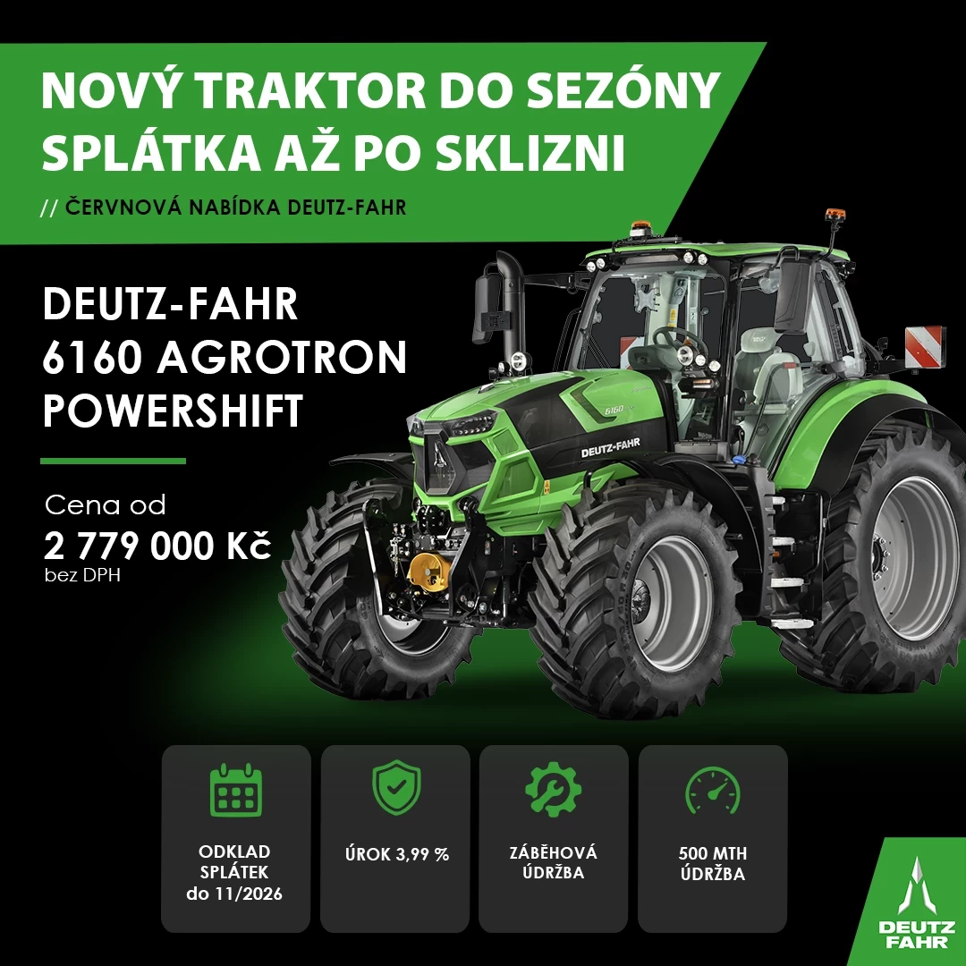Nový traktor do sezóny splátka až po sklizni